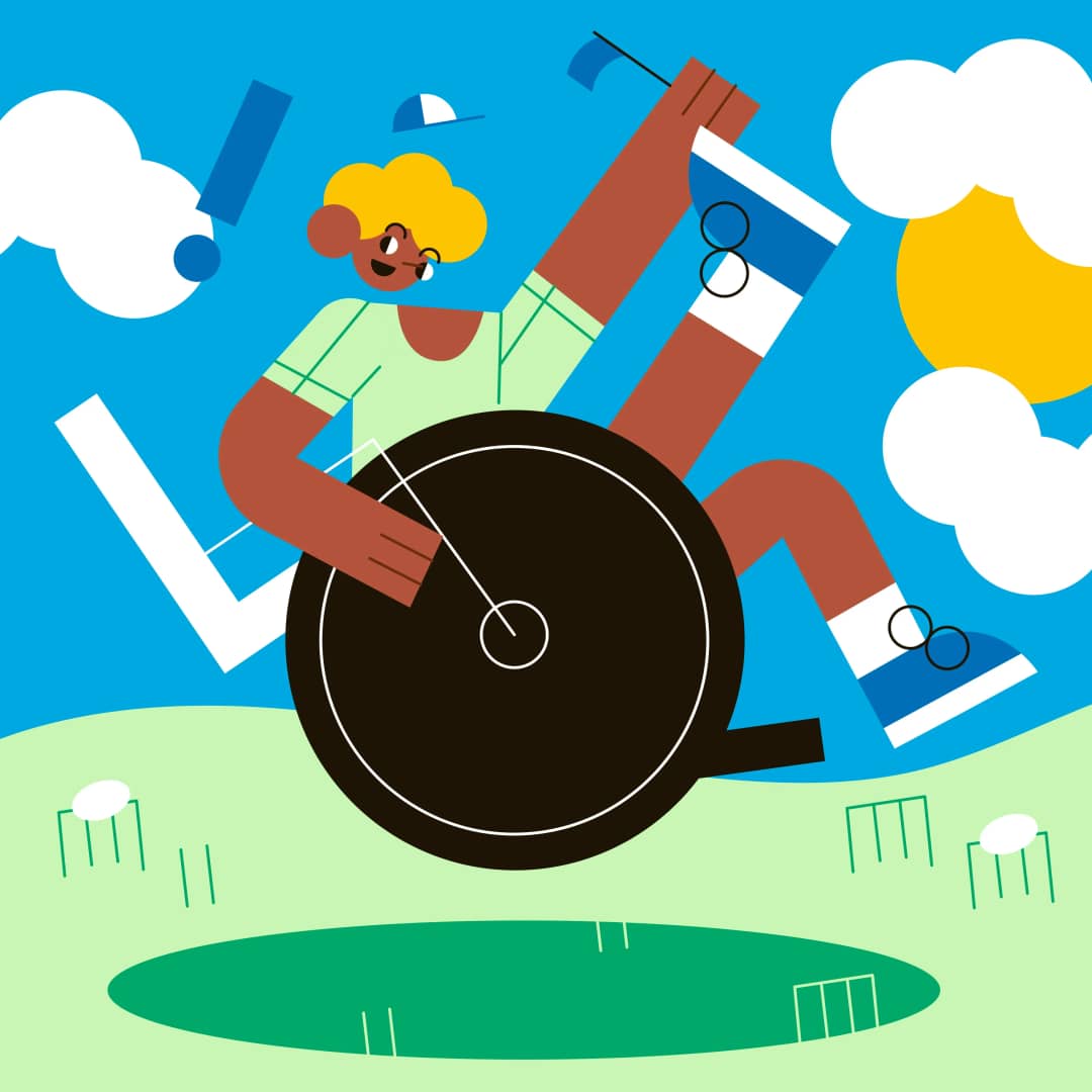 NDIS participant using mobility wheelchair equipment for outdoor activities - Angels Link mobility aids and disability equipment